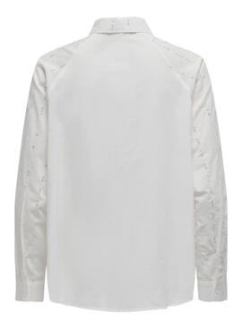 Chemise à sequins blanc Only Onlminna pour femme