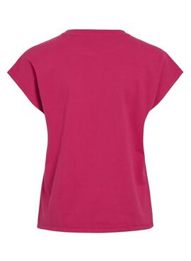 T-shirt Vila Vinorata rose fuchsia pour femme