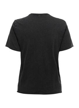 T-shirt Only Lucy noir pour femme