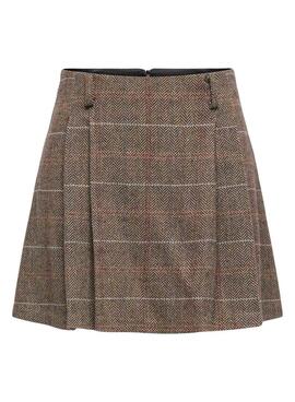 Jupe Only Ricca marron pour femme