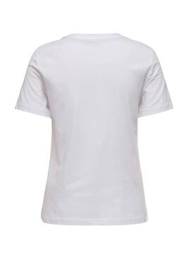 Uniquement T-shirt Teddy Paris blanc pour femme