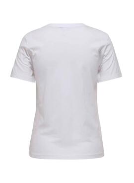 T-shirt Only Teddy Talk blanc pour femme