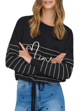 Maillot noir avec inscription Jersey Only pour femme