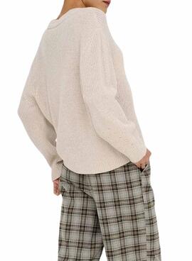 Maillot Only Milouz beige pour femme