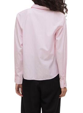 Chemise Vila Darma rose à rayures pour femme