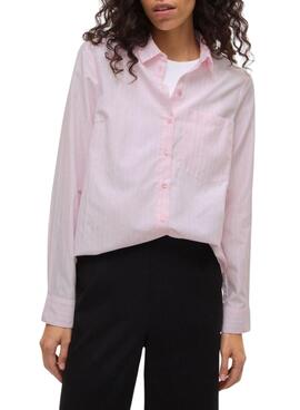 Chemise Vila Darma rose à rayures pour femme