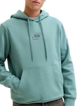 Sweat-shirt Jack and Jones Corp turquoise pour homme