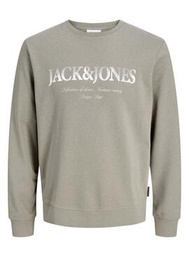 Sweatshirt Jack and Jones Devin vert pour homme.