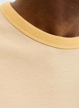 T-shirt Jack and Jones Blualves jaune pour homme