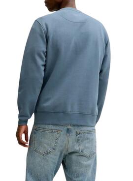 Sweat-shirt Jack and Jones Soho bleu pour homme