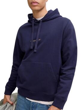 Sweat à capuche Jack and Jones Norrebo bleu marine pour homme