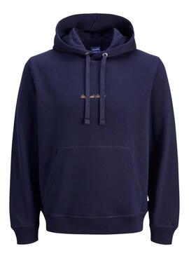 Sweat à capuche Jack and Jones Norrebo bleu marine pour homme