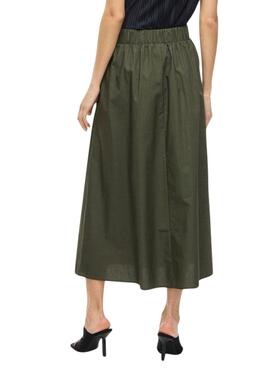 Jupe Vila Visophie verte pour femme