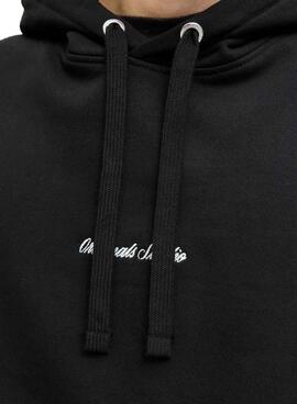 Sweat à capuche Jack and Jones Norrebro noir pour homme