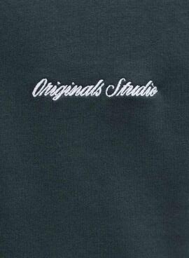 Sweatshirt Jack and Jones Norrebro verte pour homme