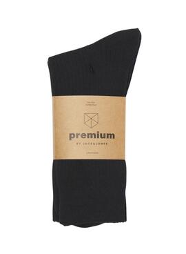 Pack de calcetines Jack and Jones Premium negro para hombre.
