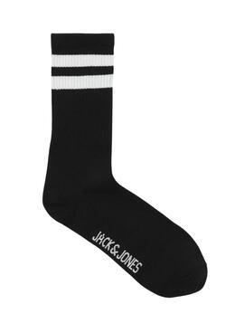 Paquete de calcetines Jack and Jones Travis negro para hombre