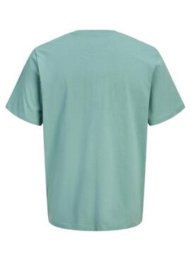 T-shirt Jack and Jones Rain turquoise pour homme