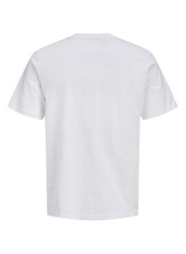 T-shirt Jack and Jones Rain blanc pour homme