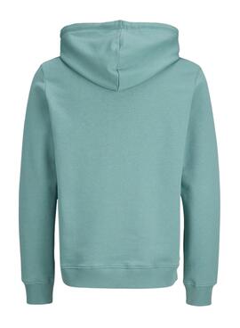 Sweatshirt Jack and Jones Rain turquoise pour homme.