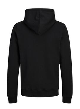 Sweat à capuche Jack and Jones Rain noir pour homme