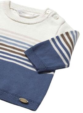 Maillot Mayoral bleu et beige pour bébé