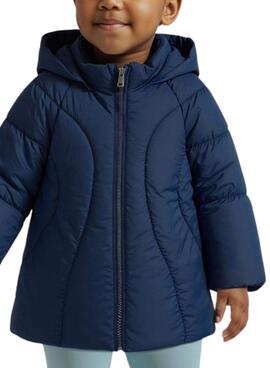 Manteau rembourré Mayoral Colegial bleu pour garçon et fille