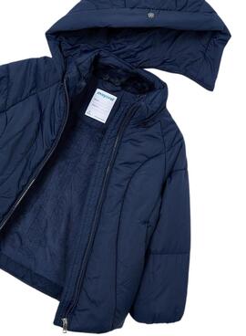 Manteau rembourré Mayoral Colegial bleu pour garçon et fille
