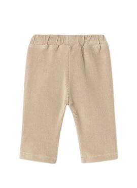 Pantalon en velours côtelé beige pour bébé Mayoral