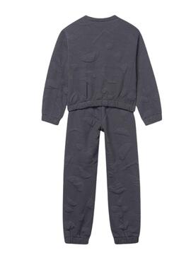 Survêtement rembourré gris Mayoral pour fille