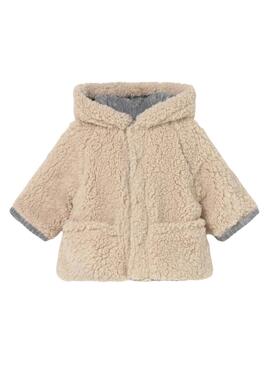 Manteau réversible gris et beige Mayoral pour bébé