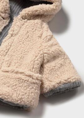 Manteau réversible gris et beige Mayoral pour bébé