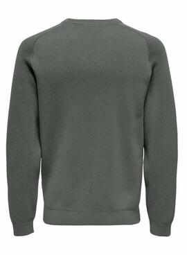 Maillot Only and Sons Onspin vert pour homme.