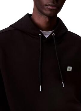 Sweat à capuche Calvin Klein Jeans Badge noir pour homme
