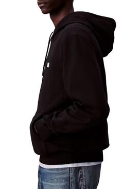Sweat à capuche Calvin Klein Jeans Badge noir pour homme