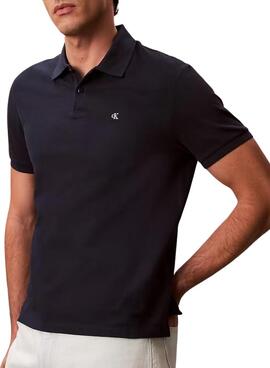 Polo Calvin Klein Jeans Monogram bleu marine pour homme