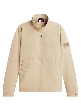 Veste Tommy Hilfiger Branded beige pour homme.