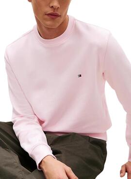 Sweat-shirt basique rose Tommy Hilfiger pour homme