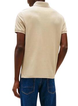 Polo Tommy Hilfiger 1985 beige pour homme