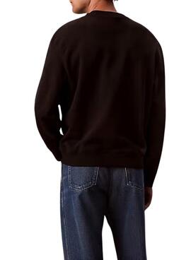 Sweat Calvin Klein Jeans Monologue noir pour homme