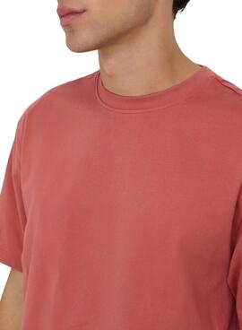 T-shirt Only and Sons Fred corail pour homme