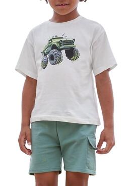 Combiné Bermuda Mayoral verte pour garçon