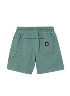 Combiné Bermuda Mayoral verte pour garçon