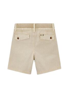 Bermuda Mayoral en coton chameau pour garçon.