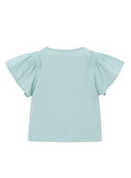T-shirt Mayoral Nature bleue turquoise pour fille