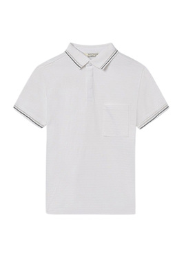 Polo du maire avec poche blanche pour garçon