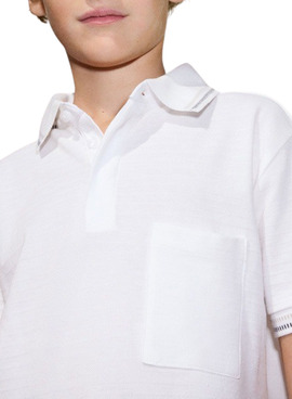 Polo du maire avec poche blanche pour garçon