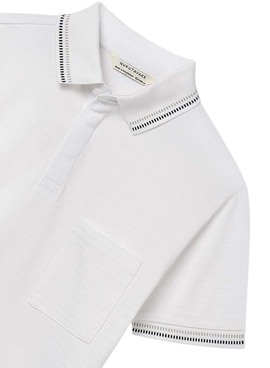 Polo du maire avec poche blanche pour garçon