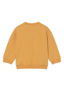 Sudadera Mayoral Happy Hipo orange pour bébé