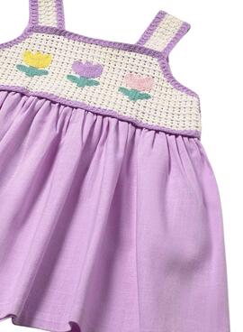 Robe Mayoral Crochet lilas pour bébé